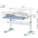 Дитячий стіл ErgoKids TH-310 з полицею S30 Blue TH-310 W/BL + BD-S30 BL фото 3