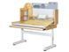 Дитячий стіл Mealux Timberdesk L - стільниця дерево/ніжки білі BD-690 Wood L фото 1