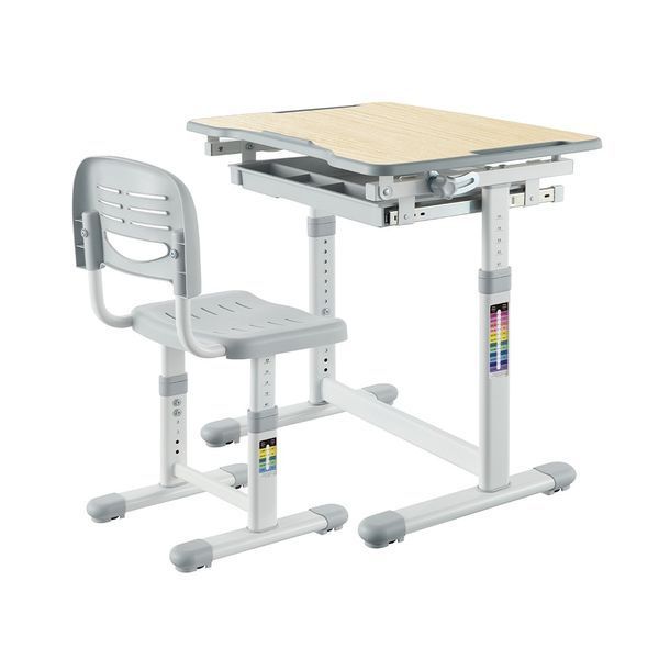 Індивідуальний комплект парта та стілець-трансформери FunDesk Sole Grey 983533871 фото