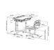 Ергономічний комплект Cubby парта і стілець-трансформери Vanda Grey 1205114459 фото 9