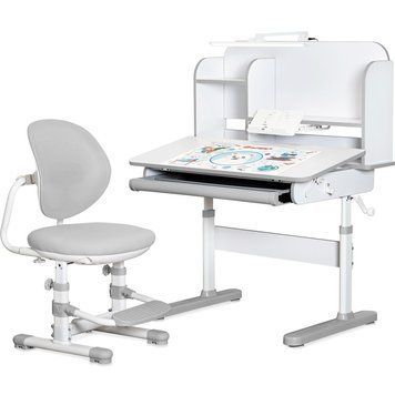 Комплект парта і крісло Mealux BD-39 Nemo XL Grey BD-39 G фото