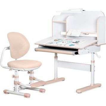 Комплект парта і крісло Mealux BD-39 Nemo XL Peach BD-39 PN фото
