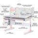 Дитячий стіл Mealux Hamilton Multicolor BD-680 W/G MC+PN з полицею BD-680 W/G MC+PN з полицею фото 2
