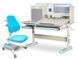 Комплект парта і крісло Mealux Winnipeg Multicolor + Omega Blue BD-630 MG/BL+Y-220 KBL фото 1