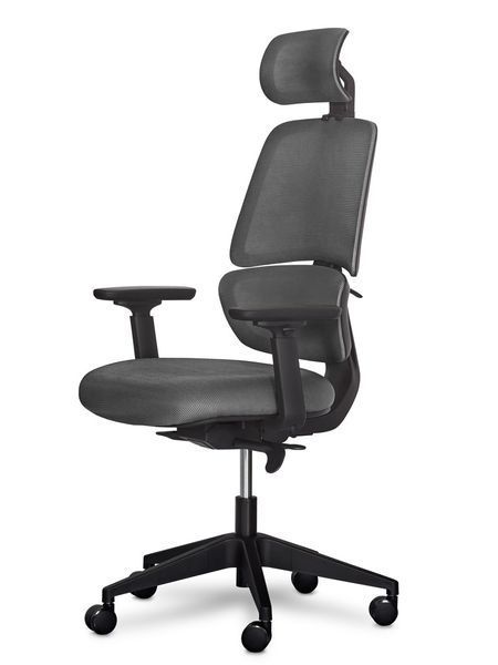 Офісне крісло Mealux Leo Air Plus Dark Grey Y-546 KBG фото