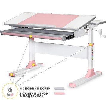 Дитячий стіл Mealux Edmonton Multicolor PN Lite (арт.BD-610 W/MC + PN Lite) BD-610 W/MC + PN Lite фото