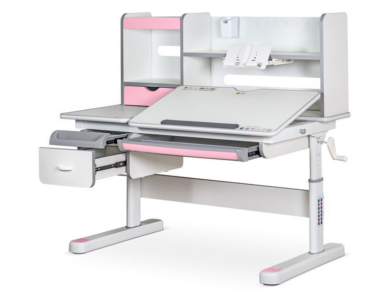 Дитячий стіл Mealux Florida Multicolor Pink Evo-52 WG + PN Multicolor фото