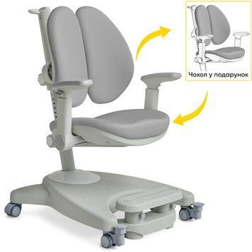 Дитячий стіл Mealux Supra Duo Plus Grey Y-116 G фото
