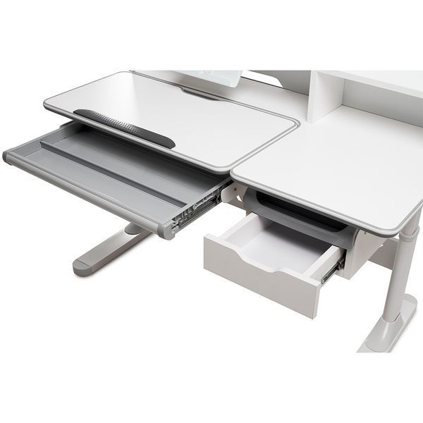 Комплект для підлітка парта Fundesk Fiore II Grey + крісло ортопедичне Cubby Paeonia Grey 1645005941 фото