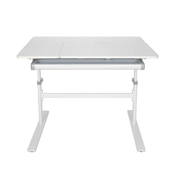 Комплект парта Fundesk Dolore Grey і крісло Fundesk LST9 Grey з підлокітниками 009786 фото