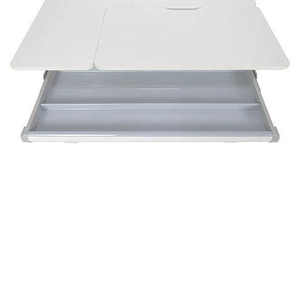 Комплект парта Fundesk Dolore Grey і крісло Fundesk LST9 Grey з підлокітниками 009786 фото