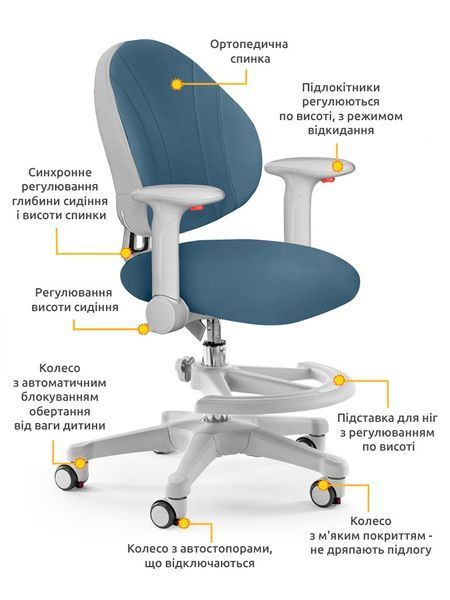 Дитяче крісло Evo-Kids Mio Y-407 DB Y-407 DB фото