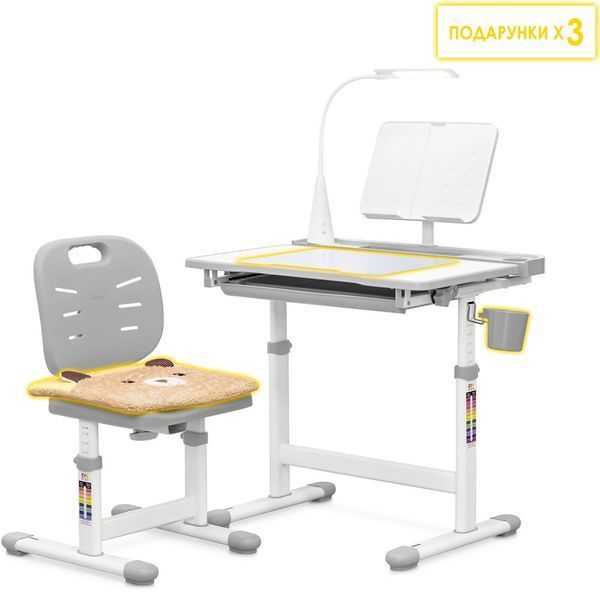 Комплект Evo-kids (стіл+стільчик+полиця+лампа) Evo-17 G Ergo Evo-17 G Ergo  фото
