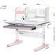 Дитячий стіл Mealux Edmonton Multicolor з полицею BD-610 W/MC + PN BD-610 W/МС + PN з полицею фото 3