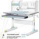 Дитячий стіл Mealux Edmonton Multicolor з полицею BD-610 W/MC + BL BD-610 W/МС + BL з полицею фото