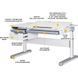 Дитячий стіл Mealux Milton Electro lite Grey BD-730 WG lite фото 2