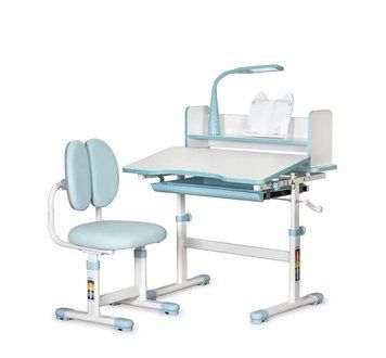 Комплект парта і крісло ErgoKids BD-24 Blue BD-24 BL фото