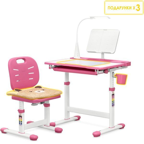Комплект Evo-kids (стіл+стільчик+полиця+лампа) Evo-17 PN Ergo Evo-17 PN Ergo фото